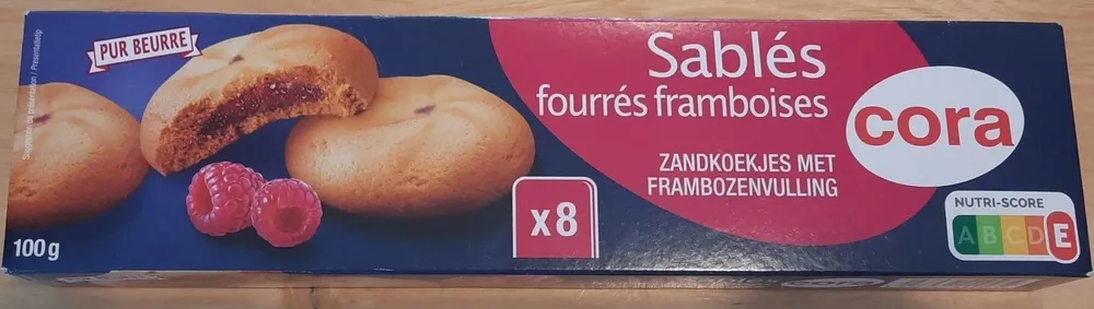 Sablés fourrés framboises