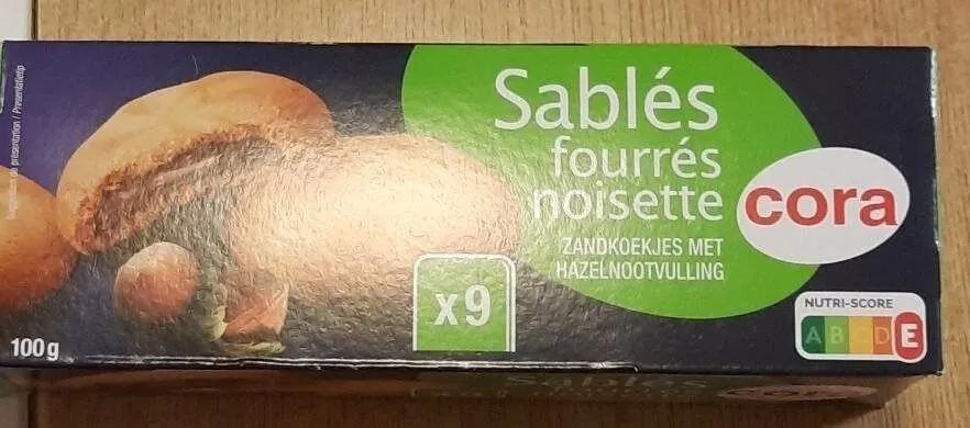 Sablés fourrésnoisette