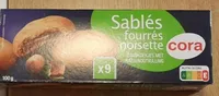 Sablés fourrésnoisette