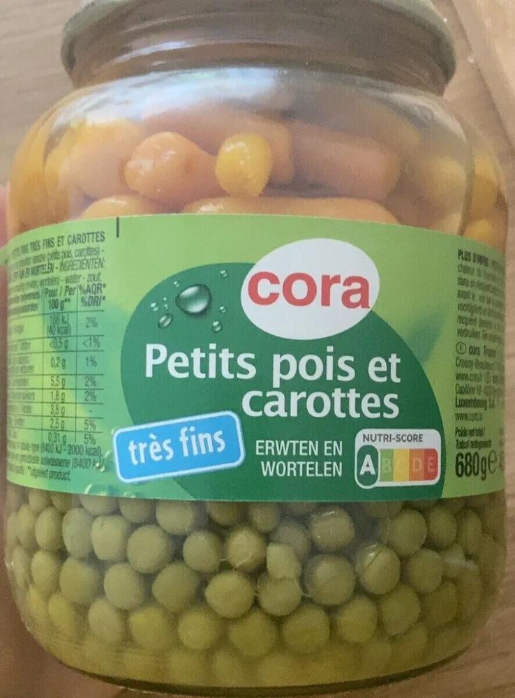 Petit poids et carottes