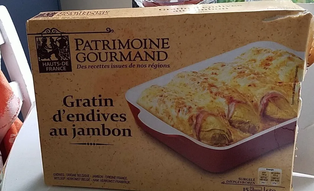 Gratin d'endives au jambon