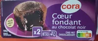 Cœur fondant au chocolat noir