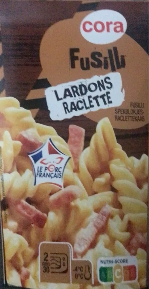 Fusilli lardons raclette