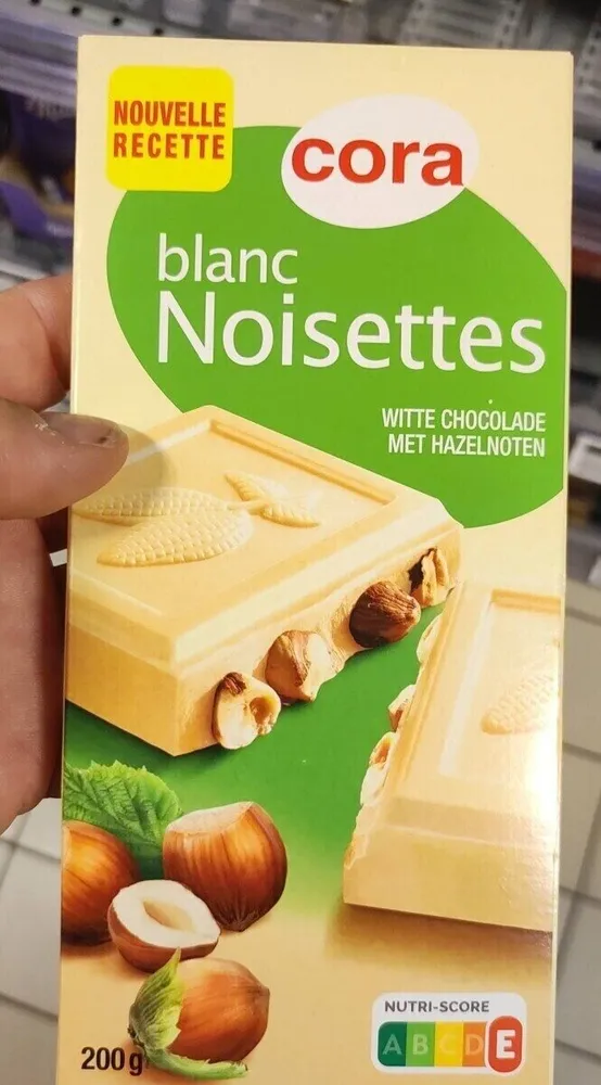 Chocolat blanc noisettes
