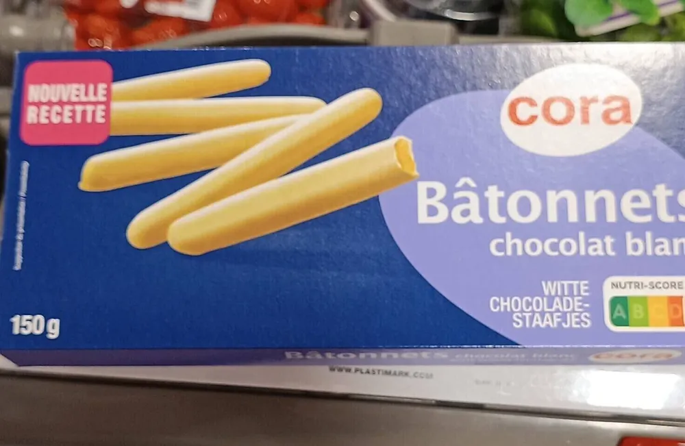 Bâtonnets chocolat blanc