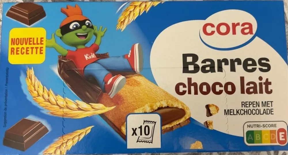 Barres choco lait