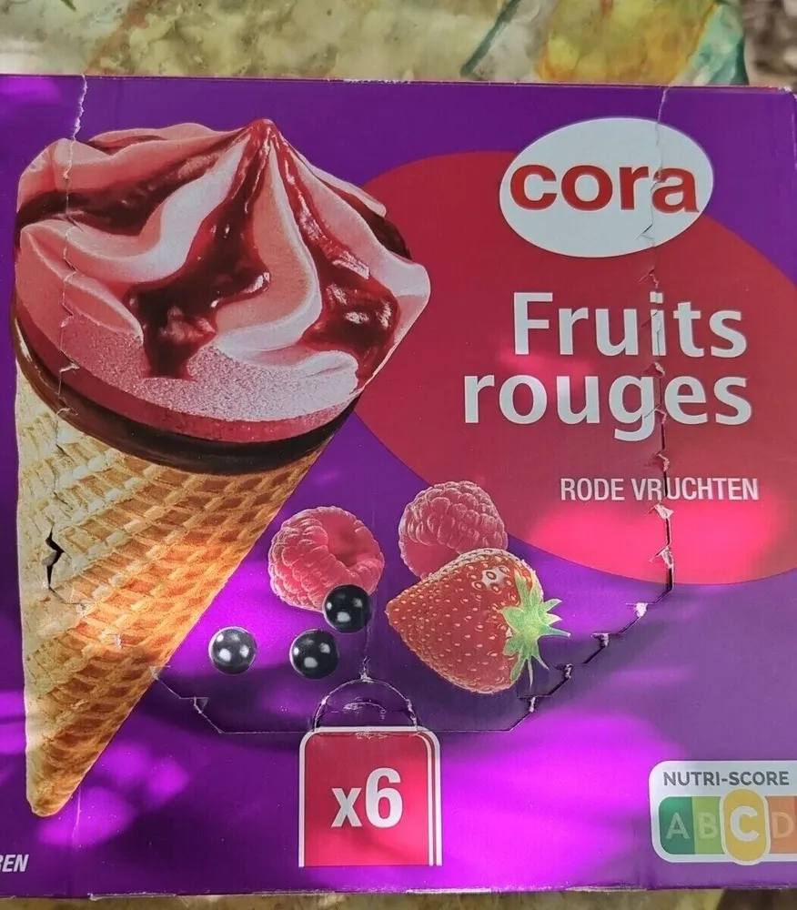 Glace aux fruits rouge - Cora