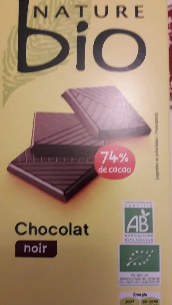 Chocolat noir 74%
