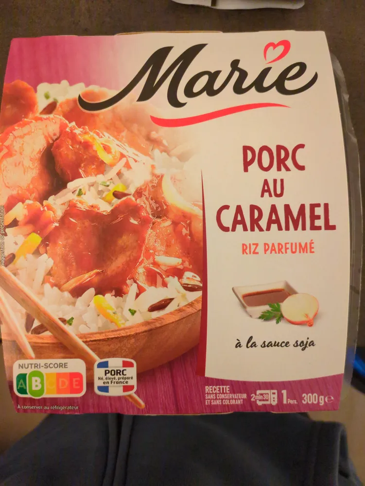 PORC AU CARAMEL RIZ PARFUMÉ