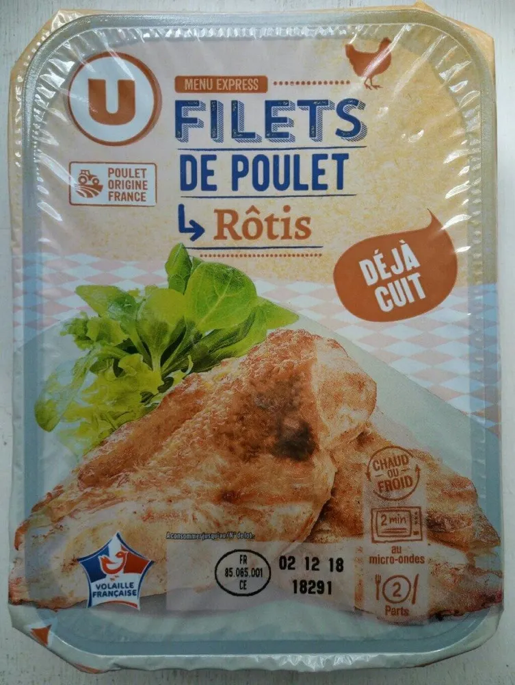 Filets de poulet rôtis