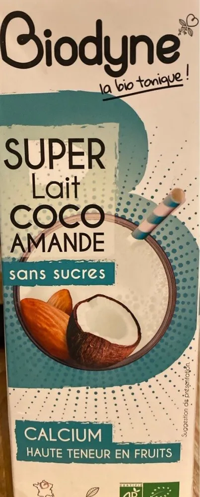 Super lait coco amande sans sucres