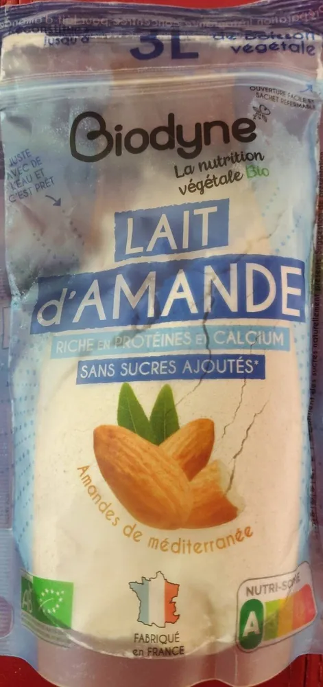 Lait d'amande