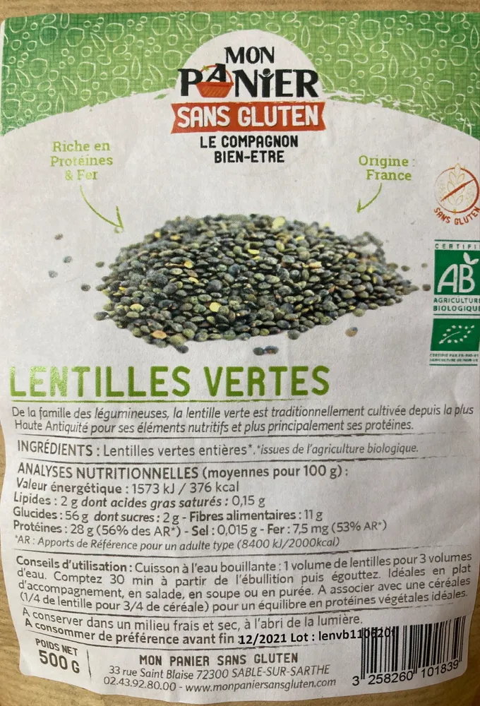Lentille verte