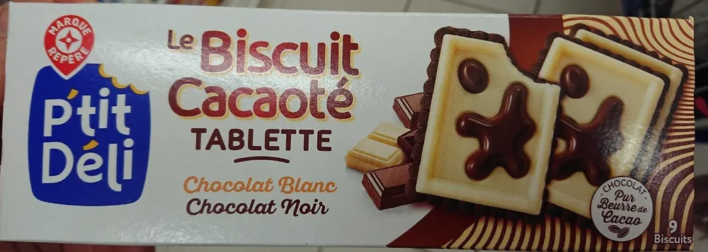 Le biscuit cacaoté tablette