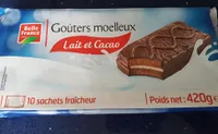 Goûters moelleux Lait et cacao