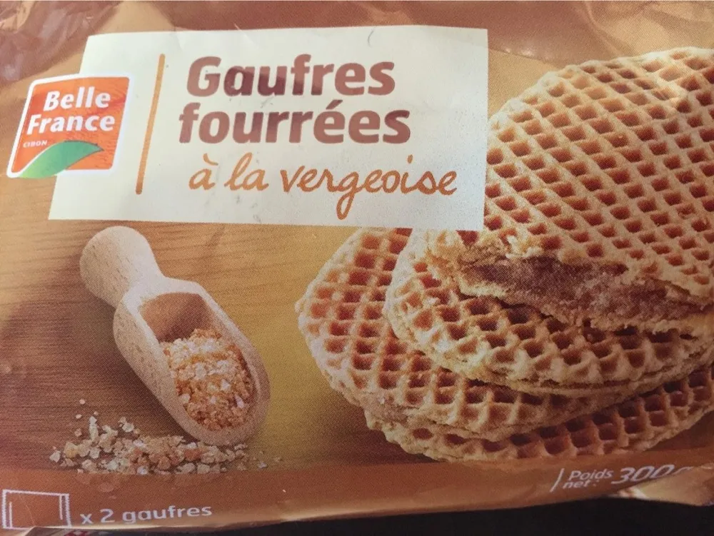 Gaufres fourrées à la vergeoise