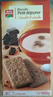 Biscuits Petit déjeuner Chocolat et céréales