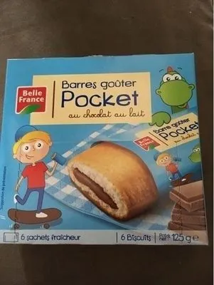 Et.6 Barres Pocket 125G Chocol / Lait Belle France