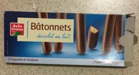 Bâtonnets chocolat au lait