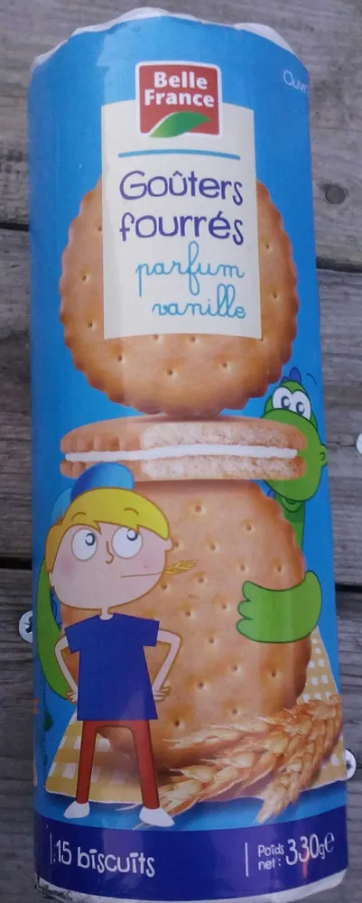 Goûters fourrés parfum vanille