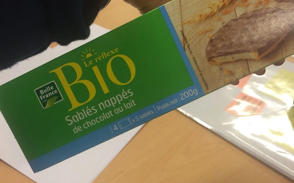 Sablés nappés au chocolat au lait - le reflexe bio