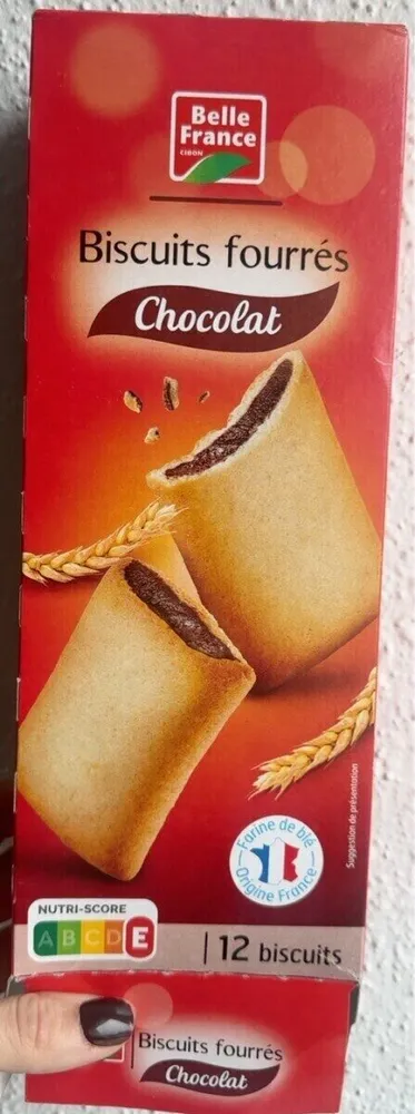 Biscuits fourres chocolat