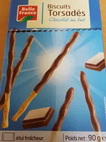 Biscuits torsades  chocolat au lait