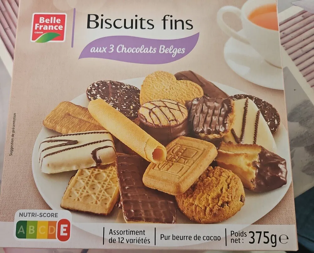Biscuits fins aux 3 chocolats belges