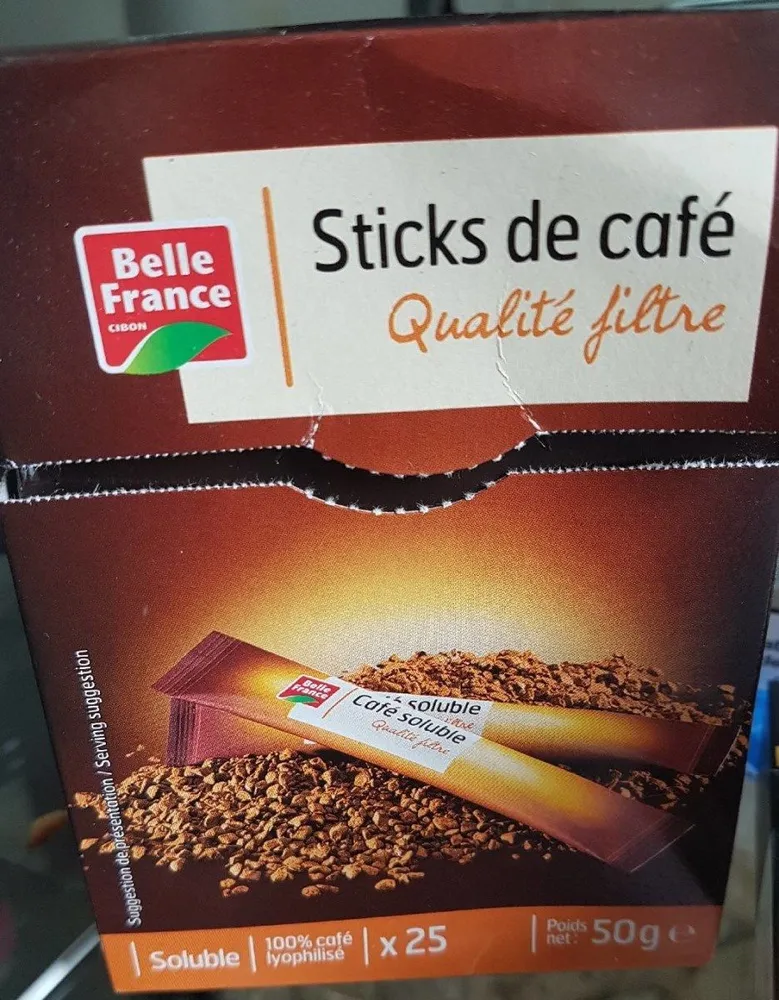 sticks de café qualité filtre