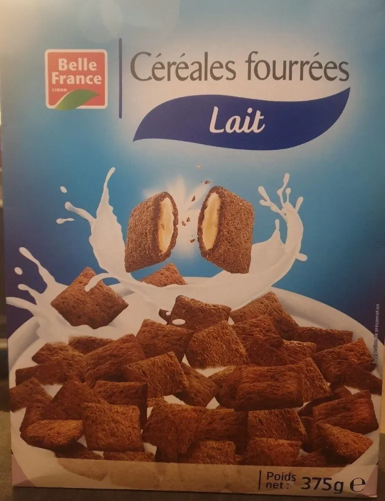 Céréales fourrées au lait