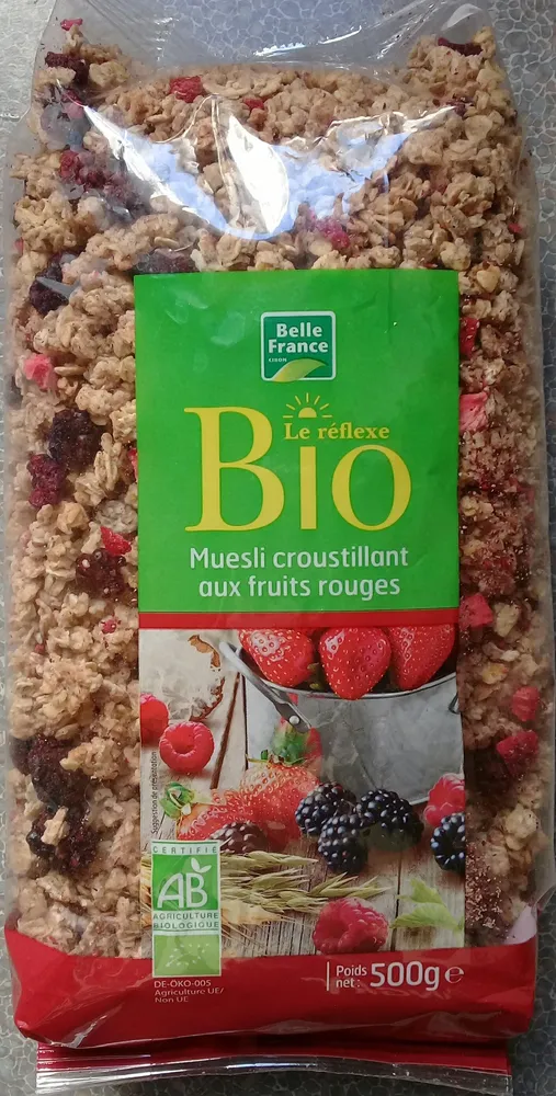 Muesli croustillant aux fruits rouges