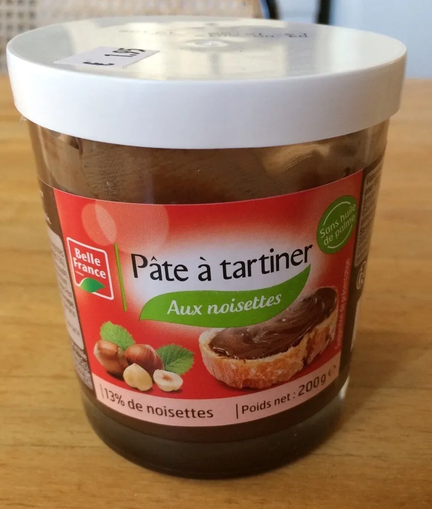 Pâte à tartiner aux noisettes