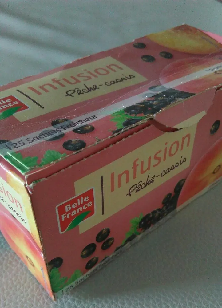 25 sachet infusion. Peche Cassis