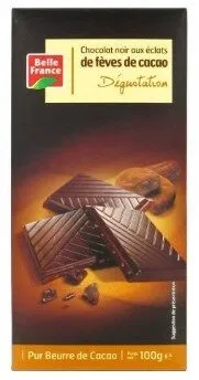 Chocolat noir feves de cacao