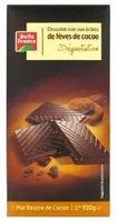 Chocolat noir feves de cacao