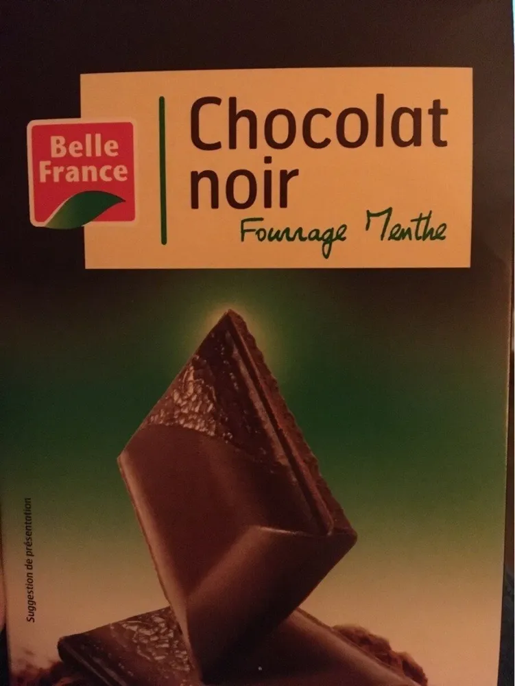 tablette chocolat noir foutage menthe