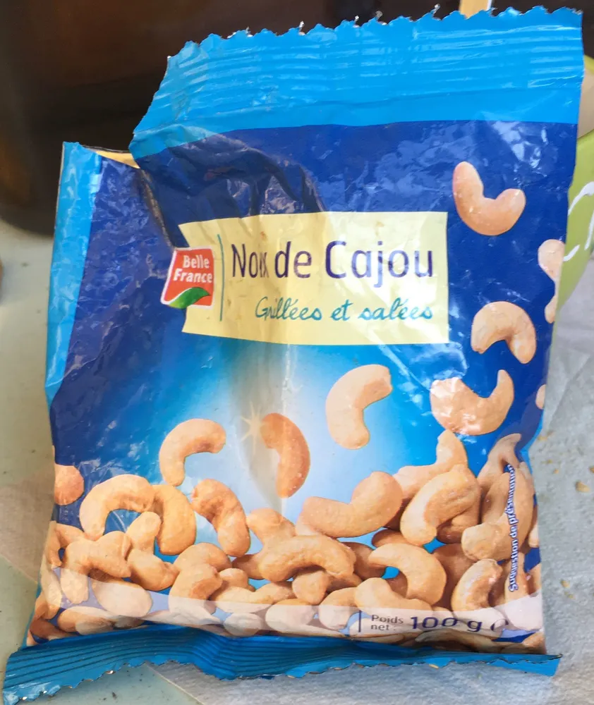 Noix de cajoux grillées et salées