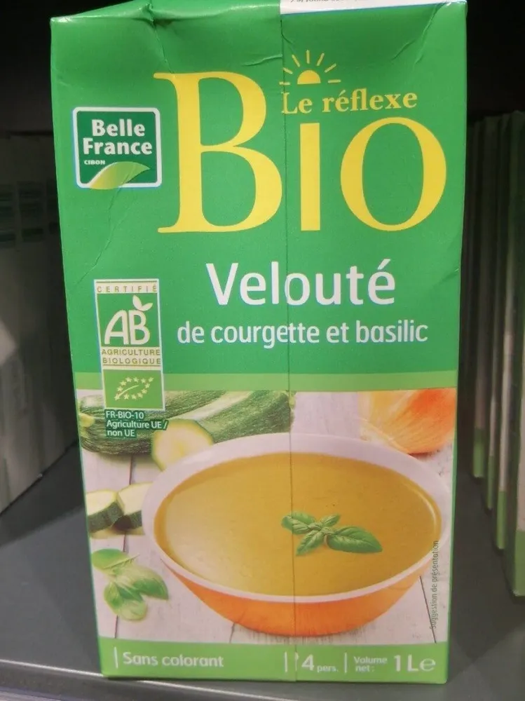Velouté de courgette et basilic