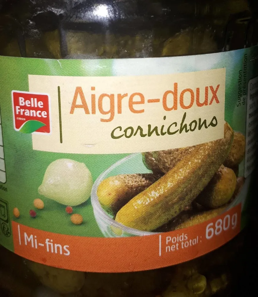 Cornichons aigre-doux