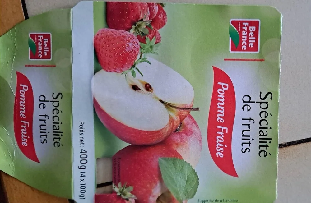 Spécialité de fruits Pomme Fraise