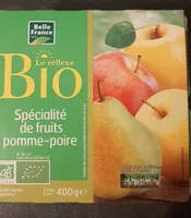 Compote pomme poire bio