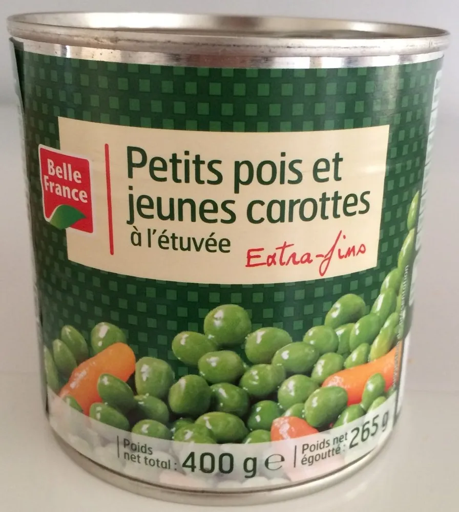 Petits pois et jeunes carottes à l'étuvée, Extra-fins