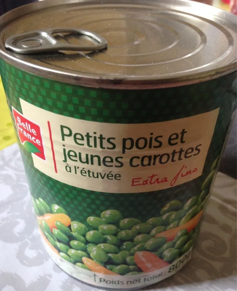 Petits pois et jeunes carottes à l'étuvée extra fins