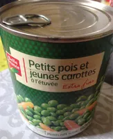 Petits pois et jeunes carottes à l'étuvée extra fins