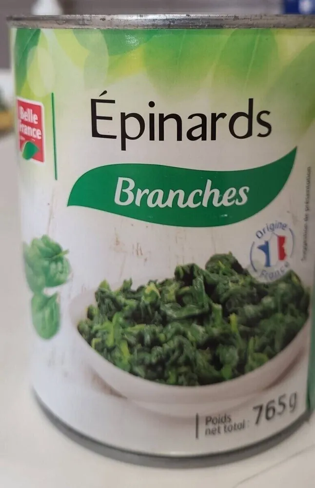 Épinards branches