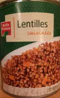 Lentilles cuisinés