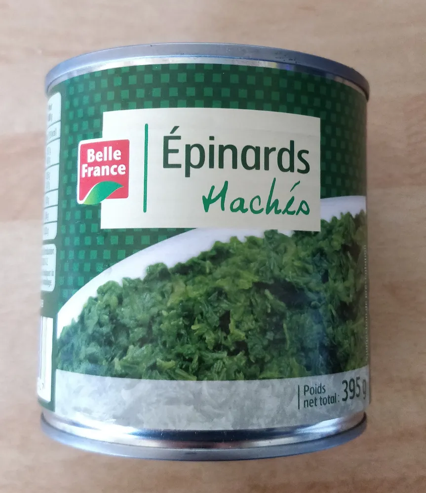 épinard haches