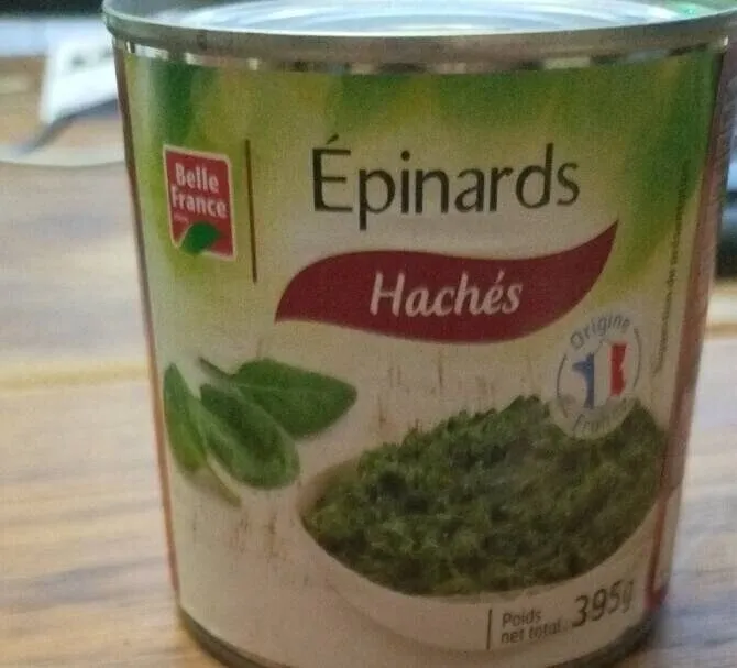 Épinards hachés