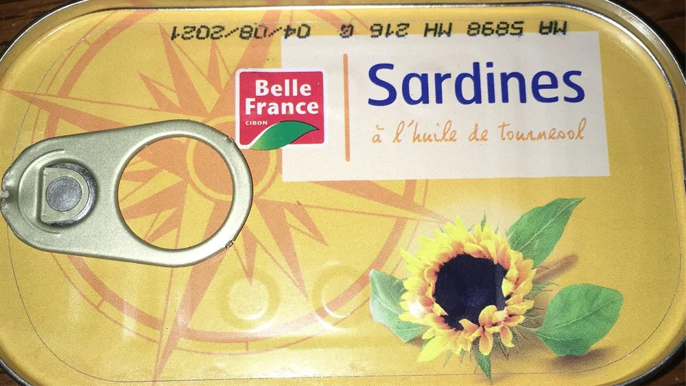 Sardines à l'huile de tournesol