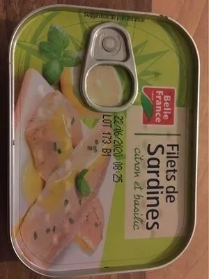 Filets de Sardines Citron et Basilic
